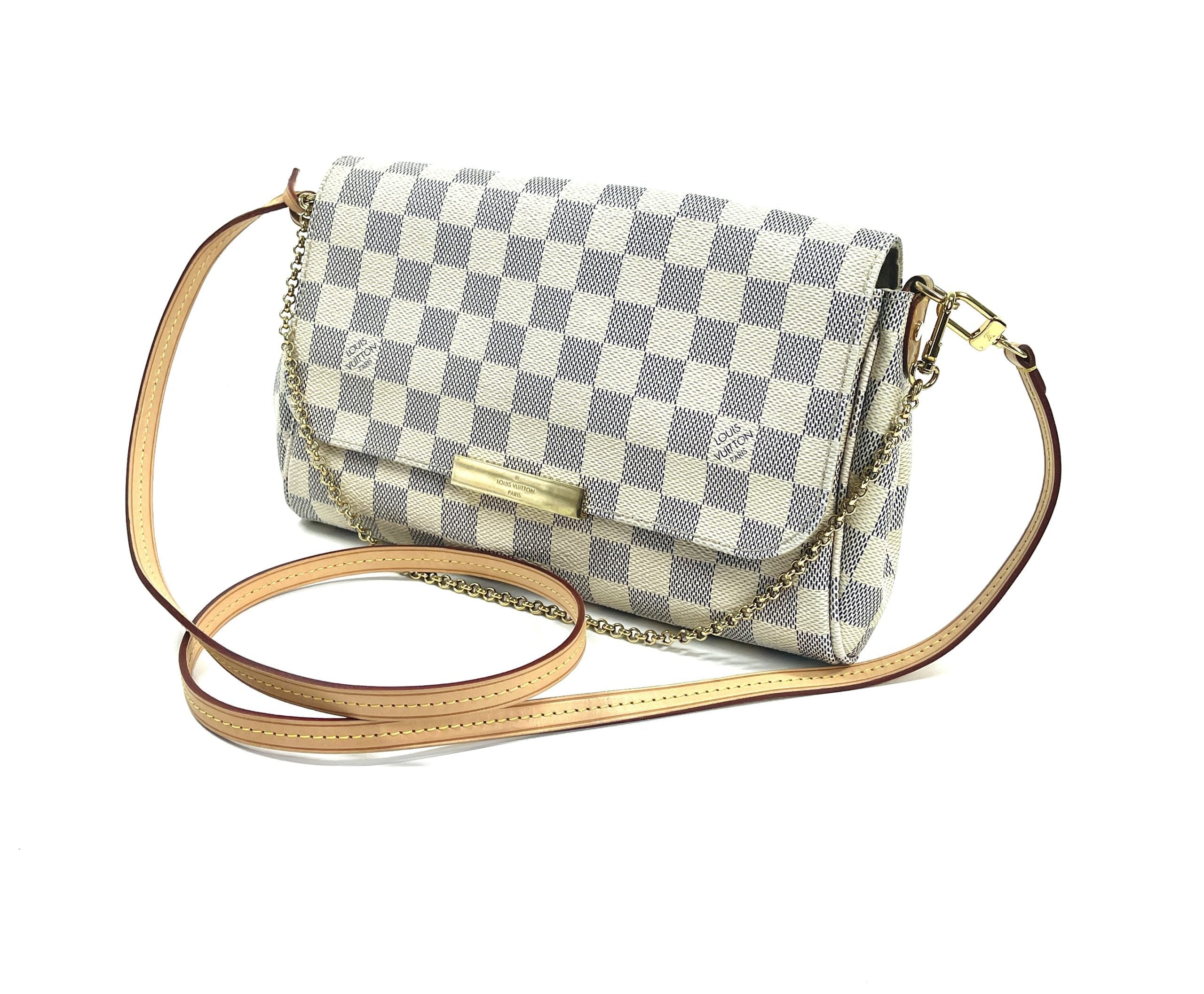 LOUIS VUITTON DAMIER AZUR CANVAS FAVORITE MM BAG