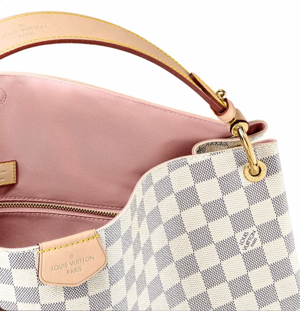 LOUIS VUITTON DAMIER AZUR GRACEFUL MM HANDBAG