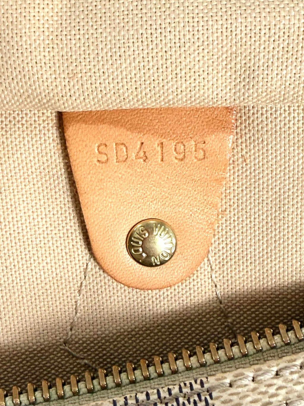 LOUIS VUITTON DAMIER AZUR SPEEDY 35 HANDBAG