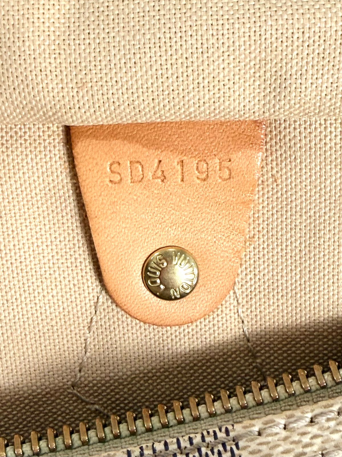 LOUIS VUITTON DAMIER AZUR SPEEDY 35 HANDBAG