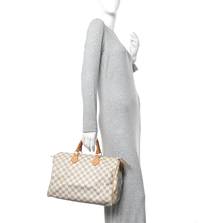 LOUIS VUITTON DAMIER AZUR SPEEDY 35 HANDBAG