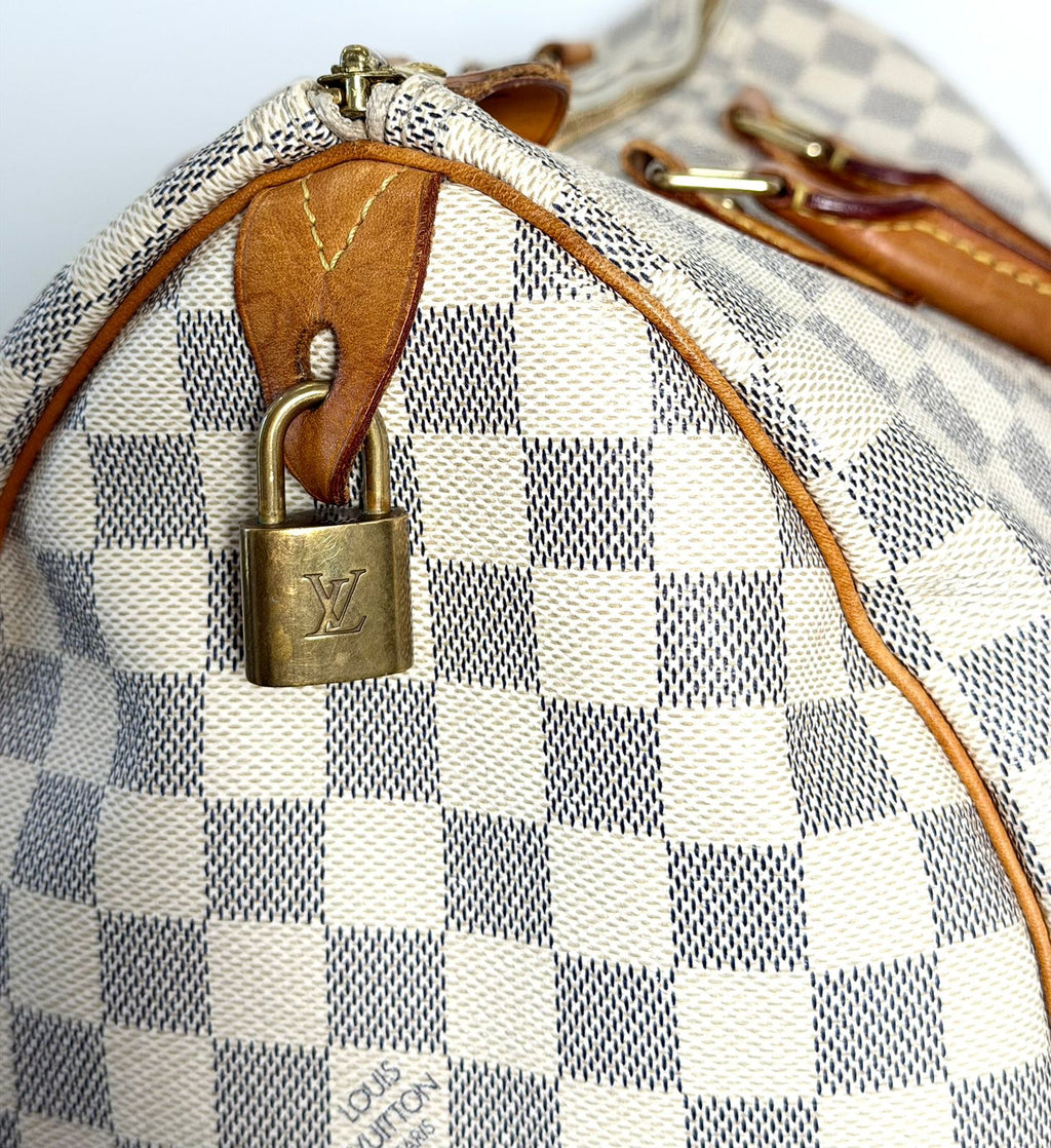LOUIS VUITTON DAMIER AZUR SPEEDY 35 HANDBAG