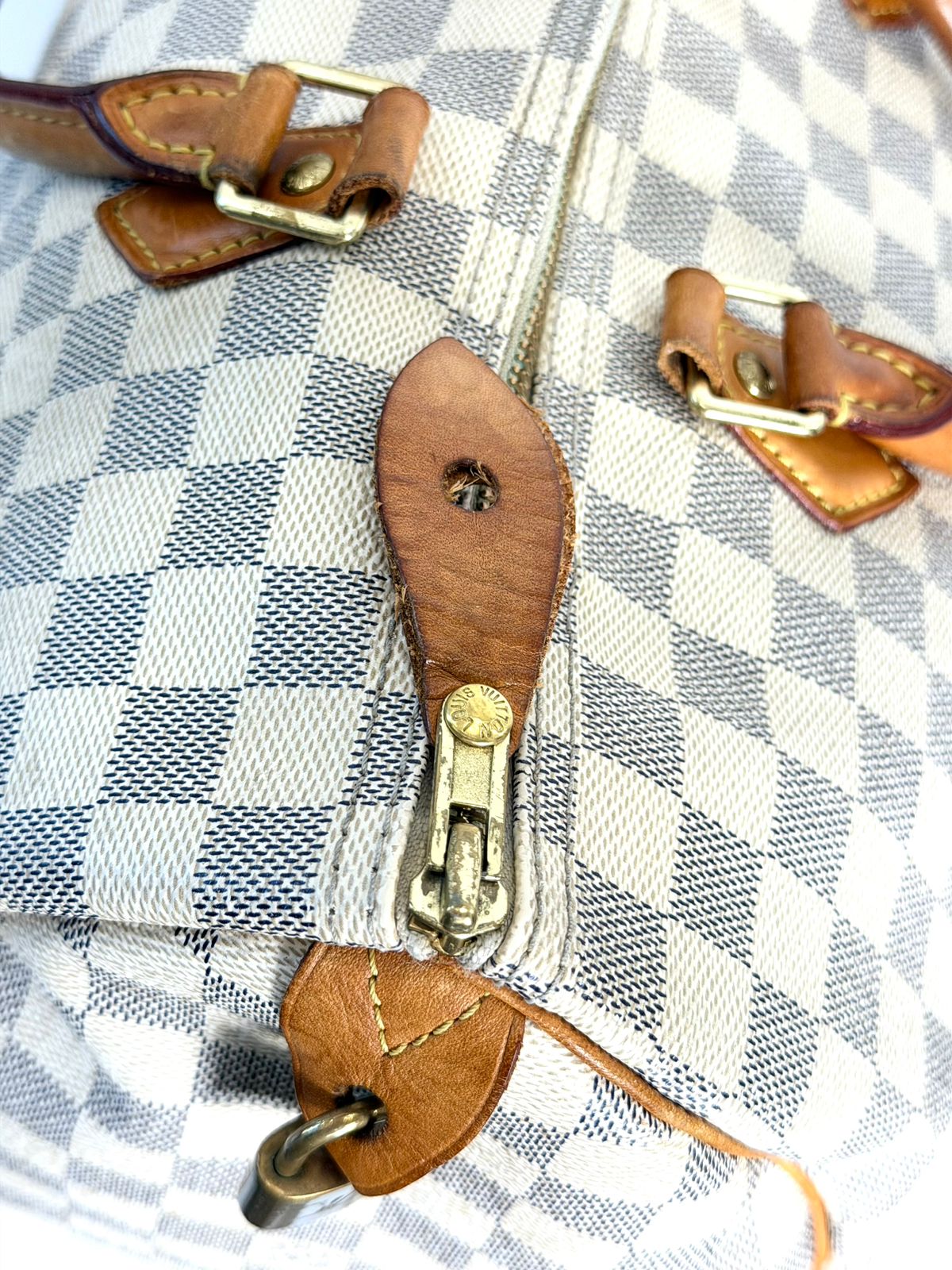 LOUIS VUITTON DAMIER AZUR SPEEDY 35 HANDBAG