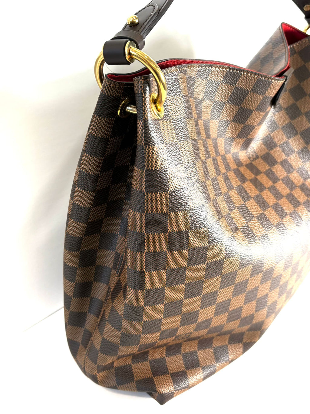 LOUIS VUITTON DAMIER EBENE GRACEFUL MM HOBO BAG