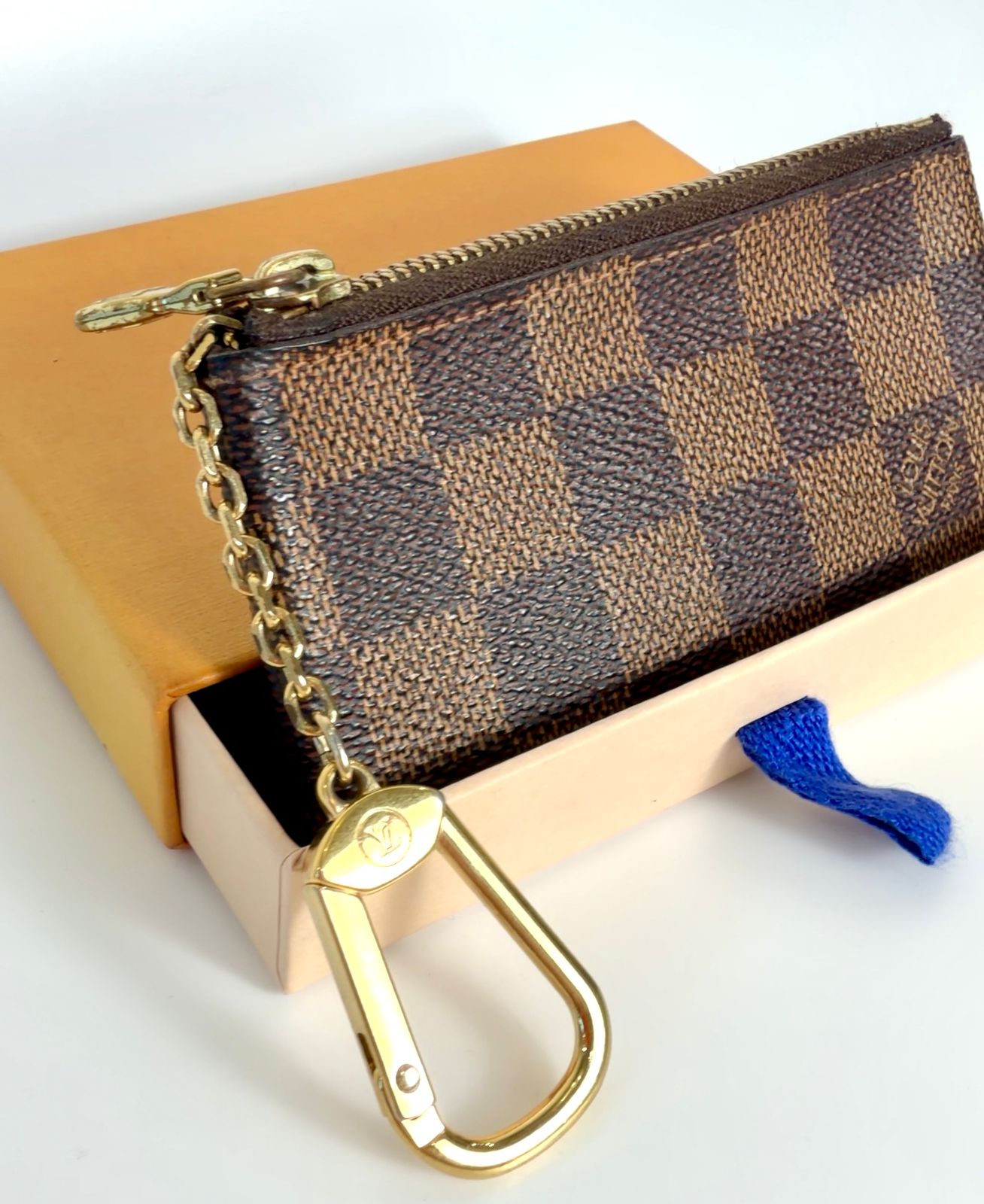 LOUIS VUITTON DAMIER EBENE CANVAS KEY POUCH