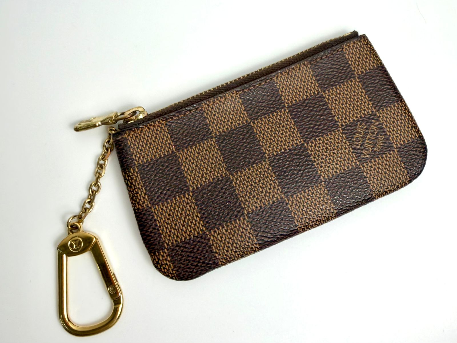 LOUIS VUITTON DAMIER EBENE CANVAS KEY POUCH