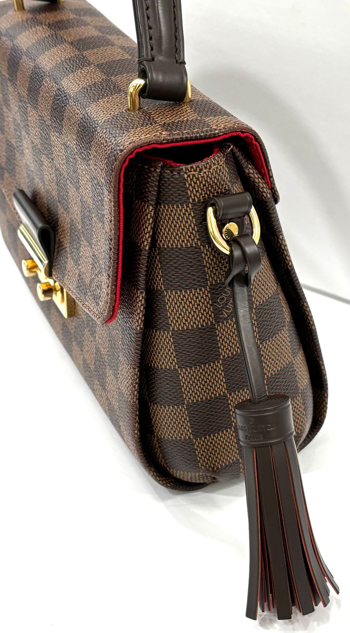 LOUIS VUITTON DAMIER EBENE CROISETTE CROSSBODY BAG