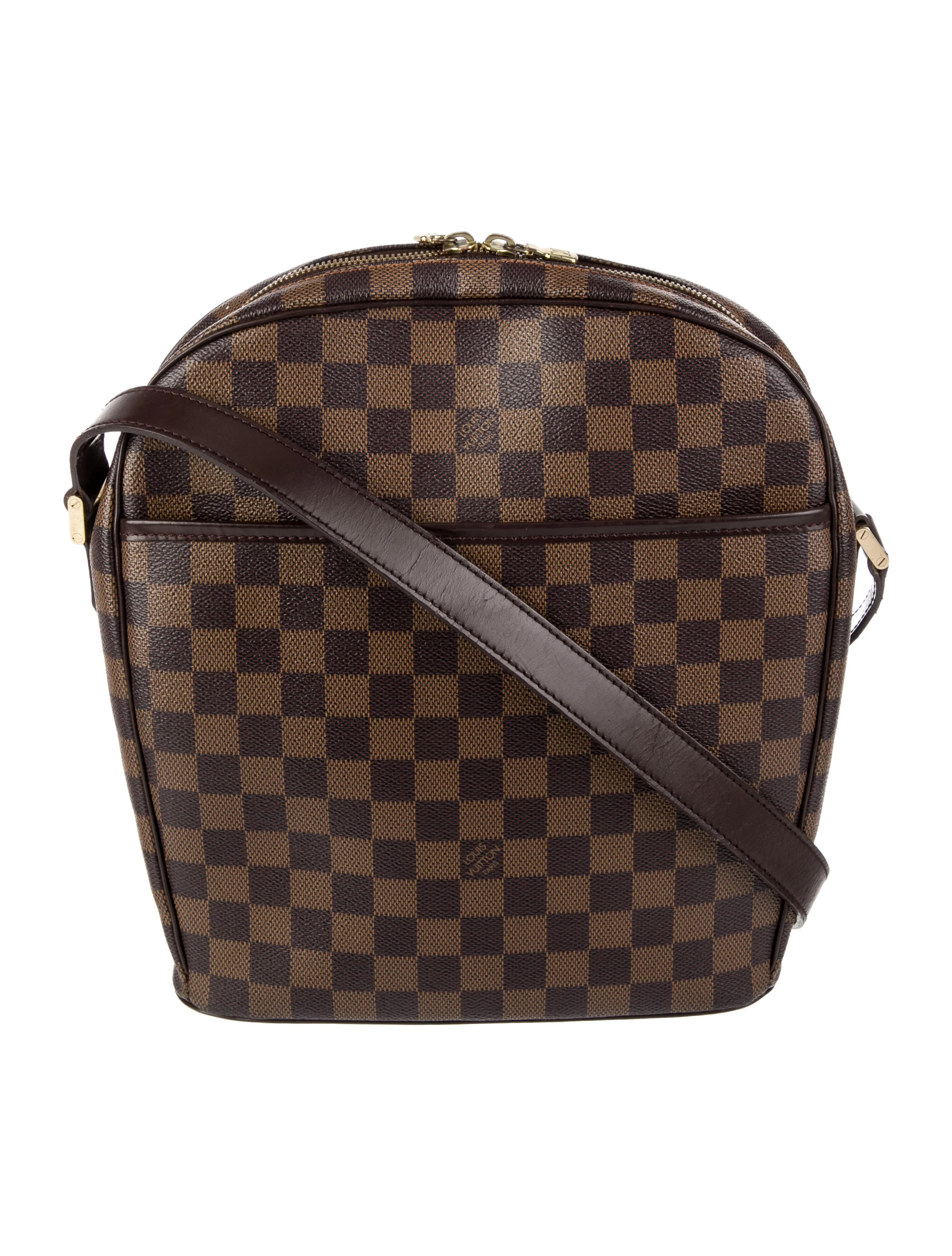 LOUIS VUITTON DAMIER EBENE IPANEME SHOULDER BAG