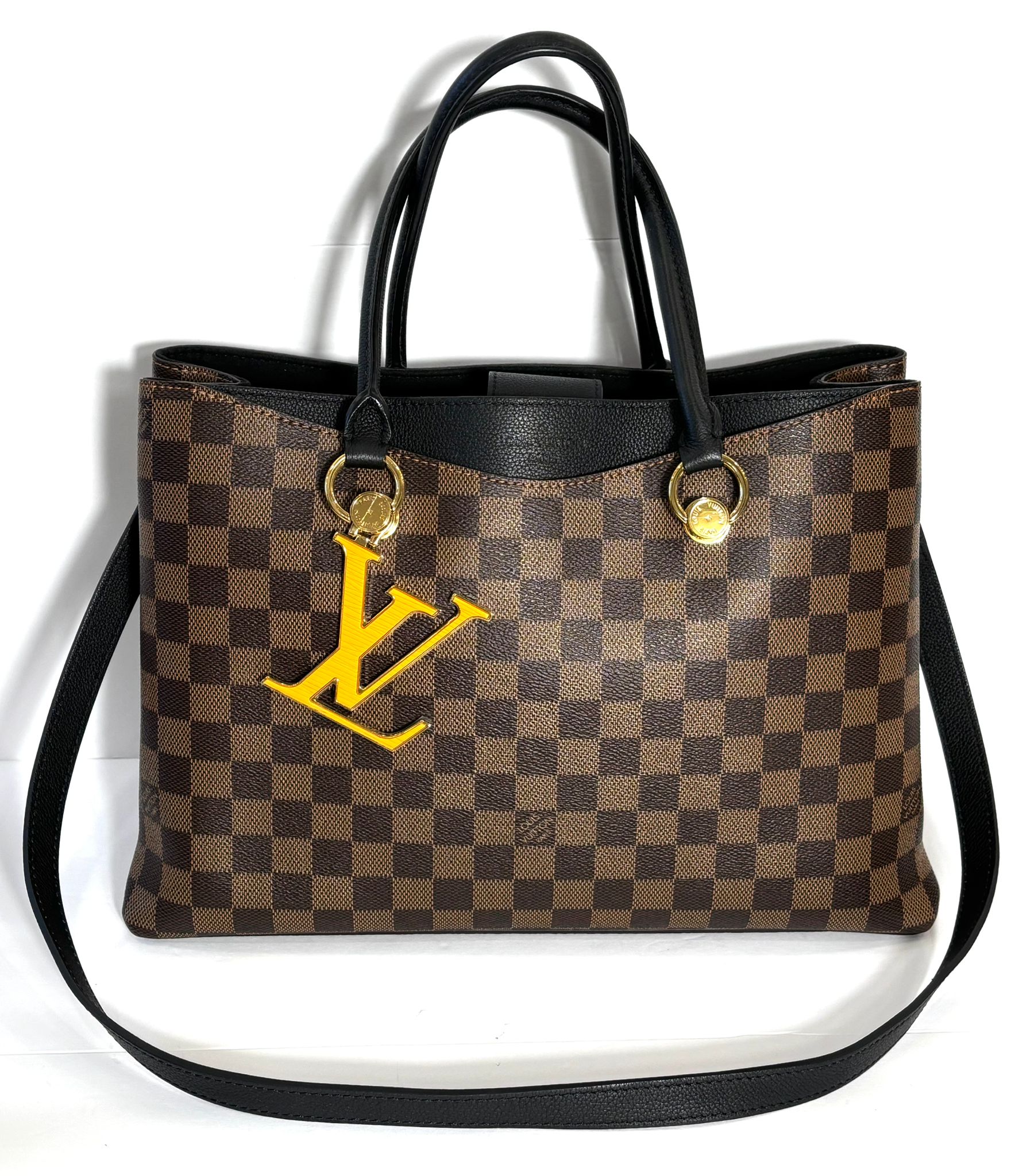 LOUIS VUITTON DAMIER EBENE LV RIVERSIDE TOTE BAG