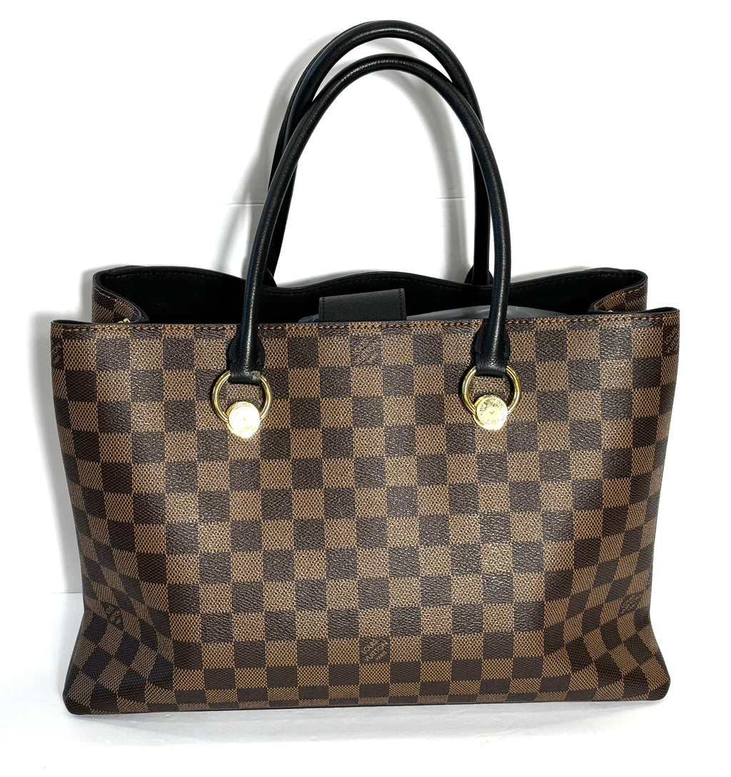 LOUIS VUITTON DAMIER EBENE LV RIVERSIDE TOTE BAG