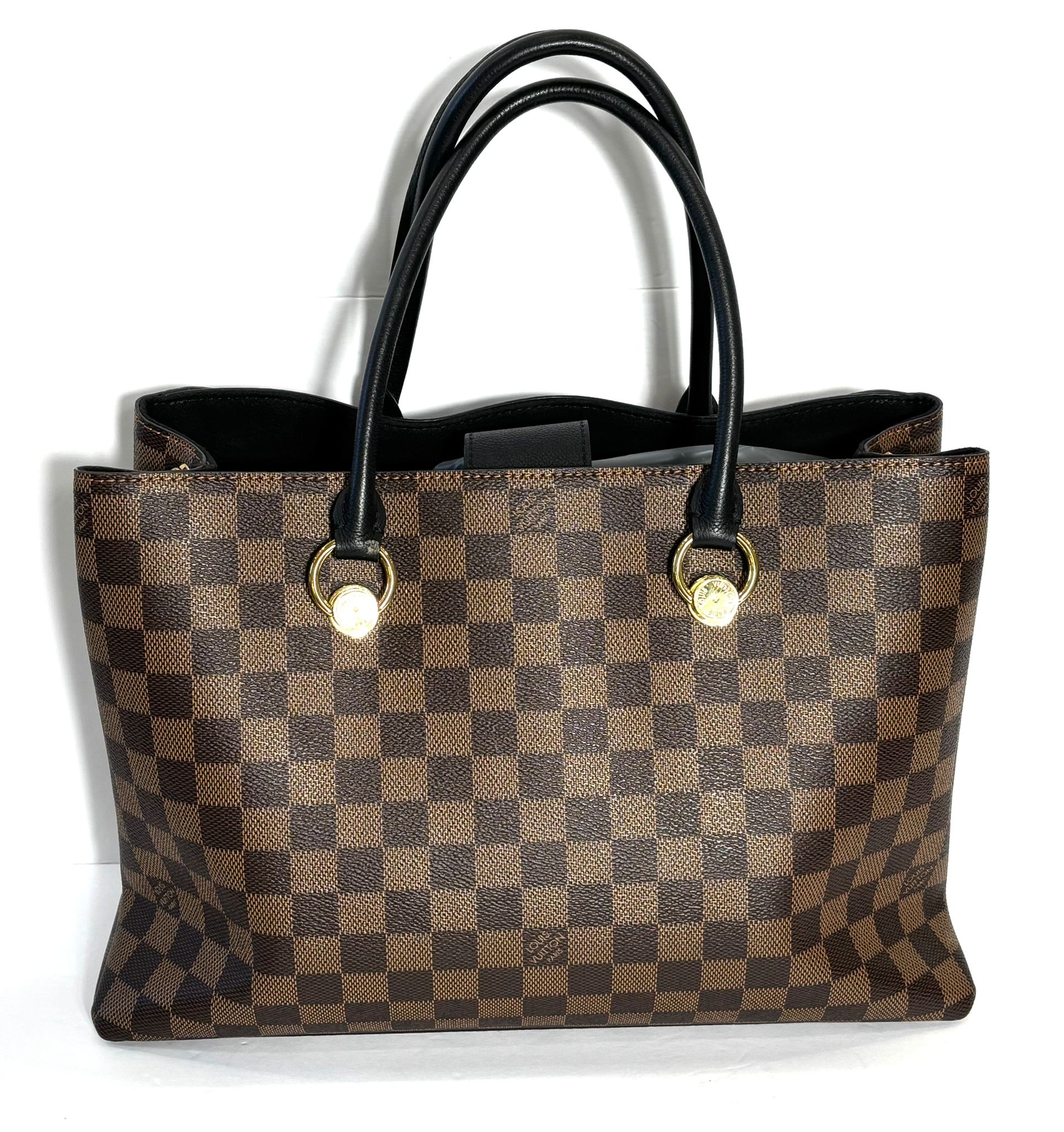 LOUIS VUITTON DAMIER EBENE LV RIVERSIDE TOTE BAG