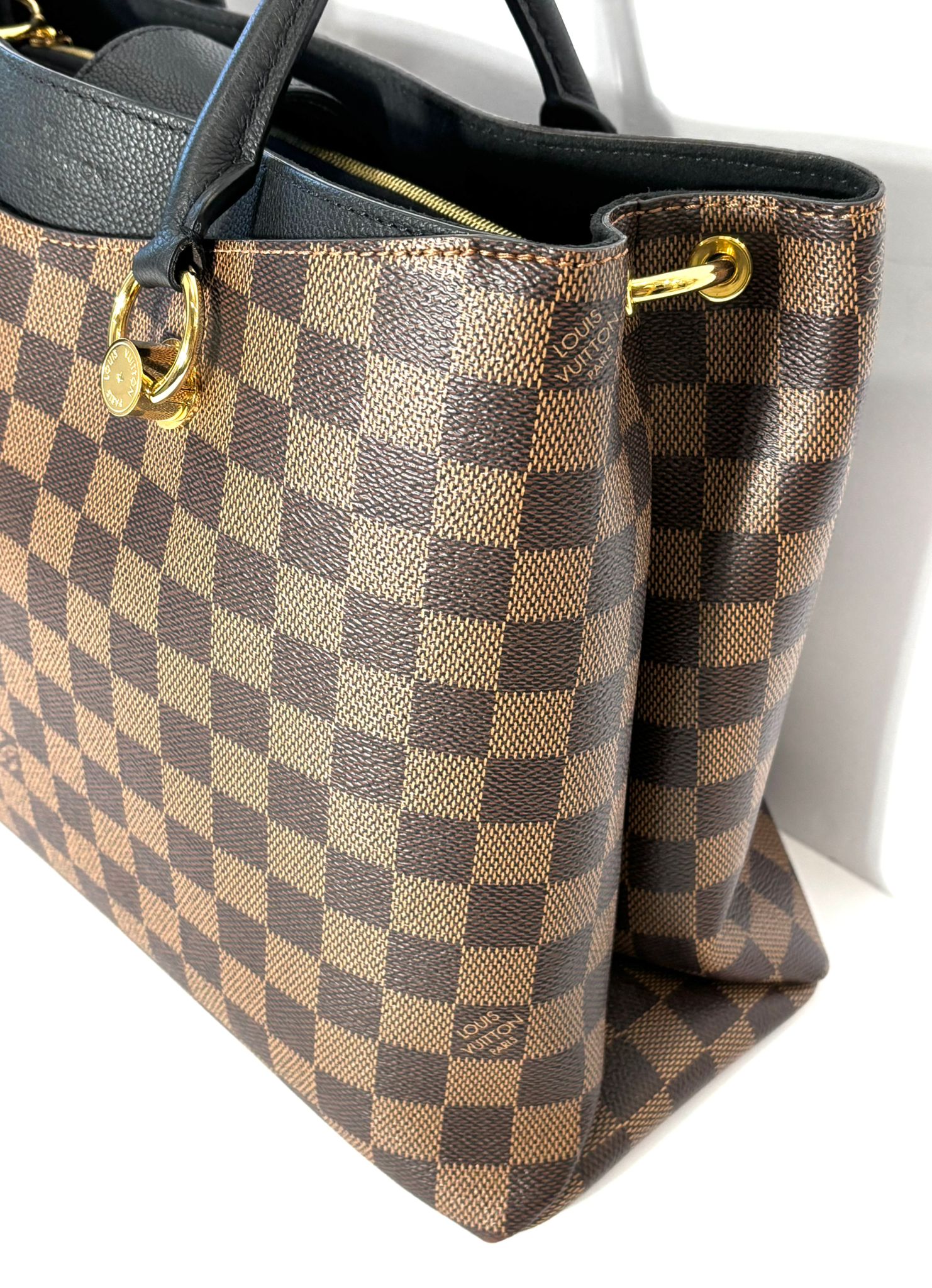 LOUIS VUITTON DAMIER EBENE LV RIVERSIDE TOTE BAG