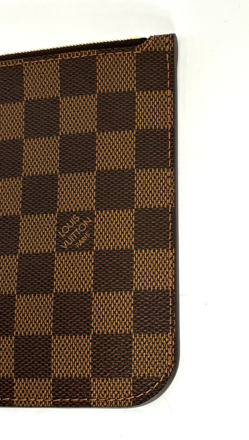 LOUIS VUITTON DAMIER EBENE NEVERFULL MM POCHETTE