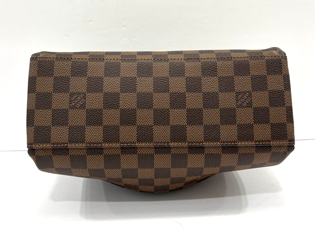 LOUIS VUITTON DAMIER EBENE ODEON PM SHOULDER BAG