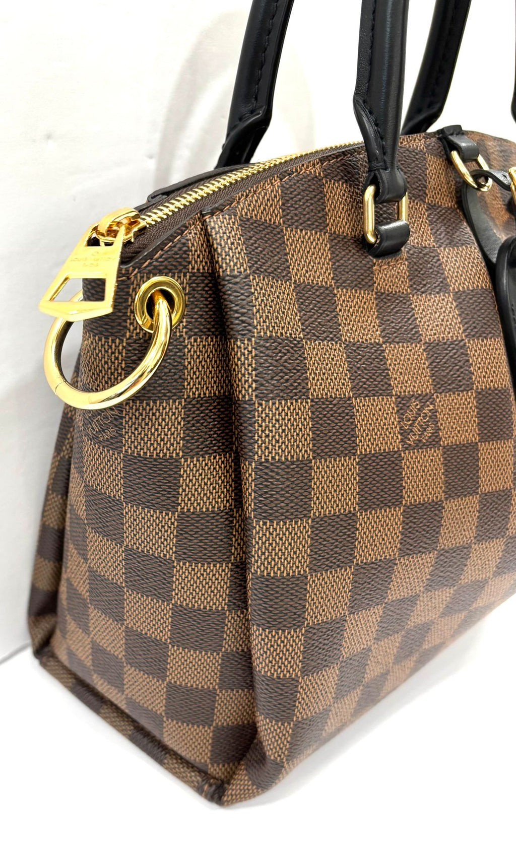 LOUIS VUITTON DAMIER EBENE ODEON PM SHOULDER BAG