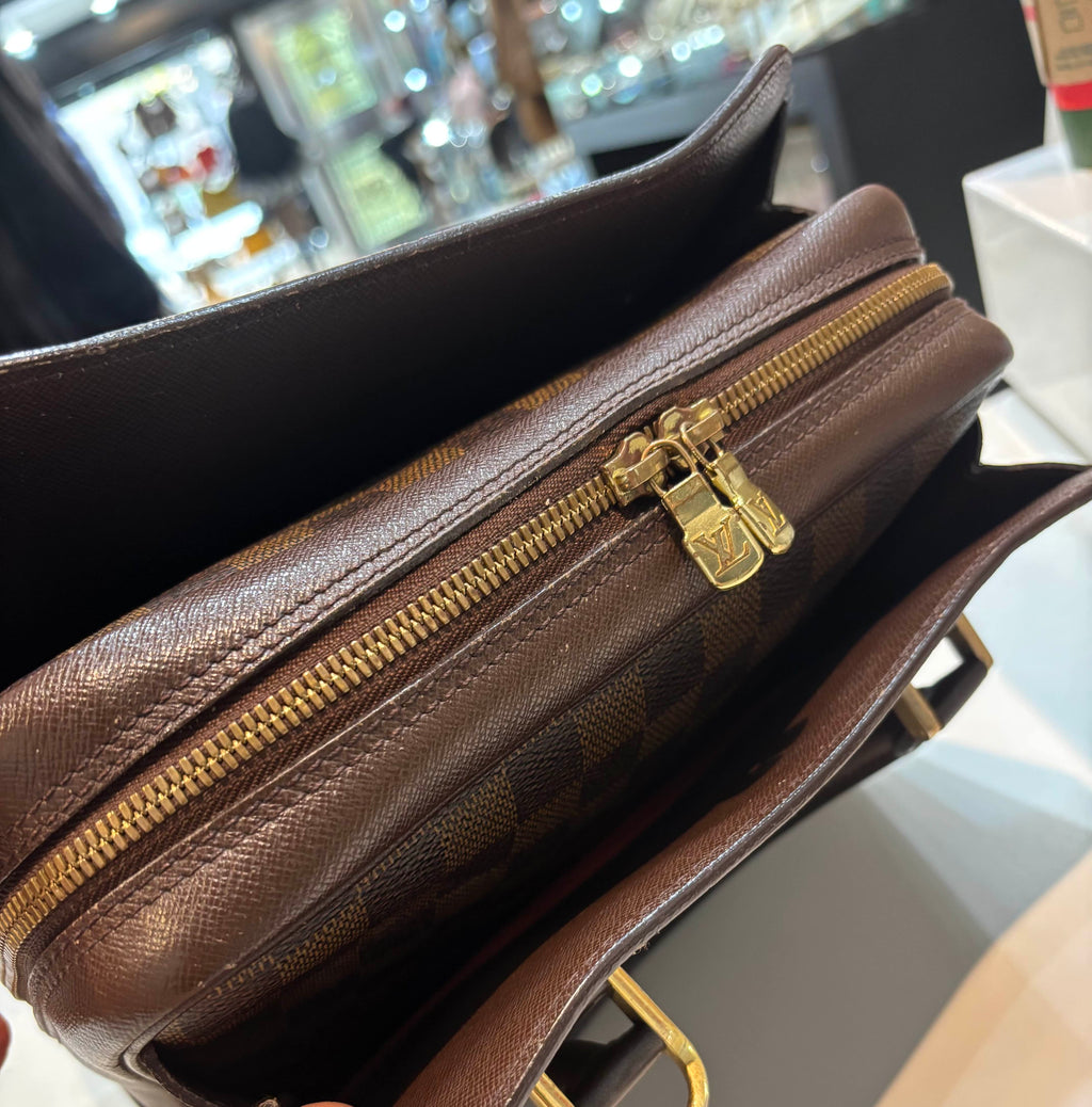 LOUIS VUITTON DAMIER EBENE TIRANA HANDBAG