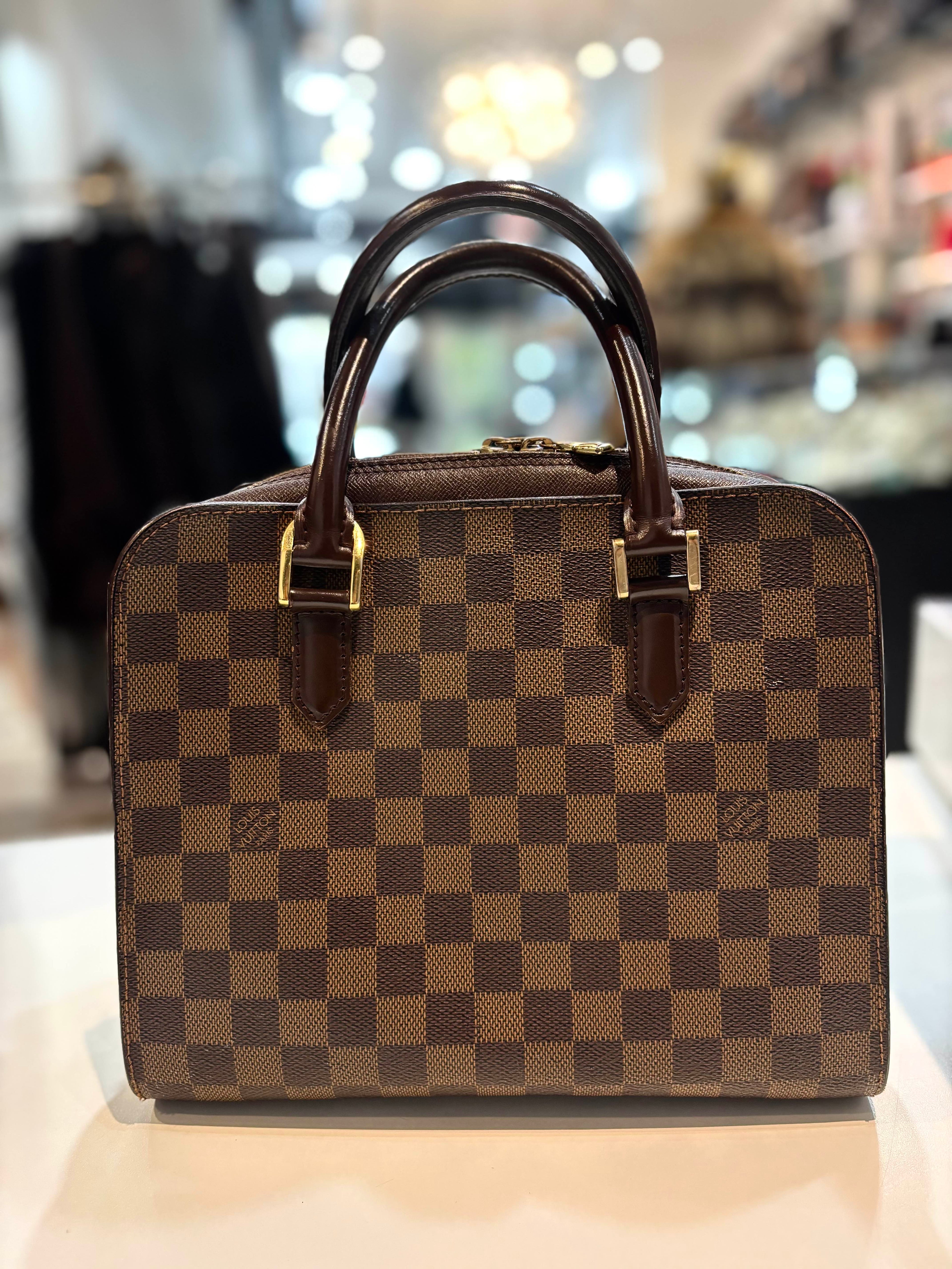 LOUIS VUITTON DAMIER EBENE TIRANA HANDBAG