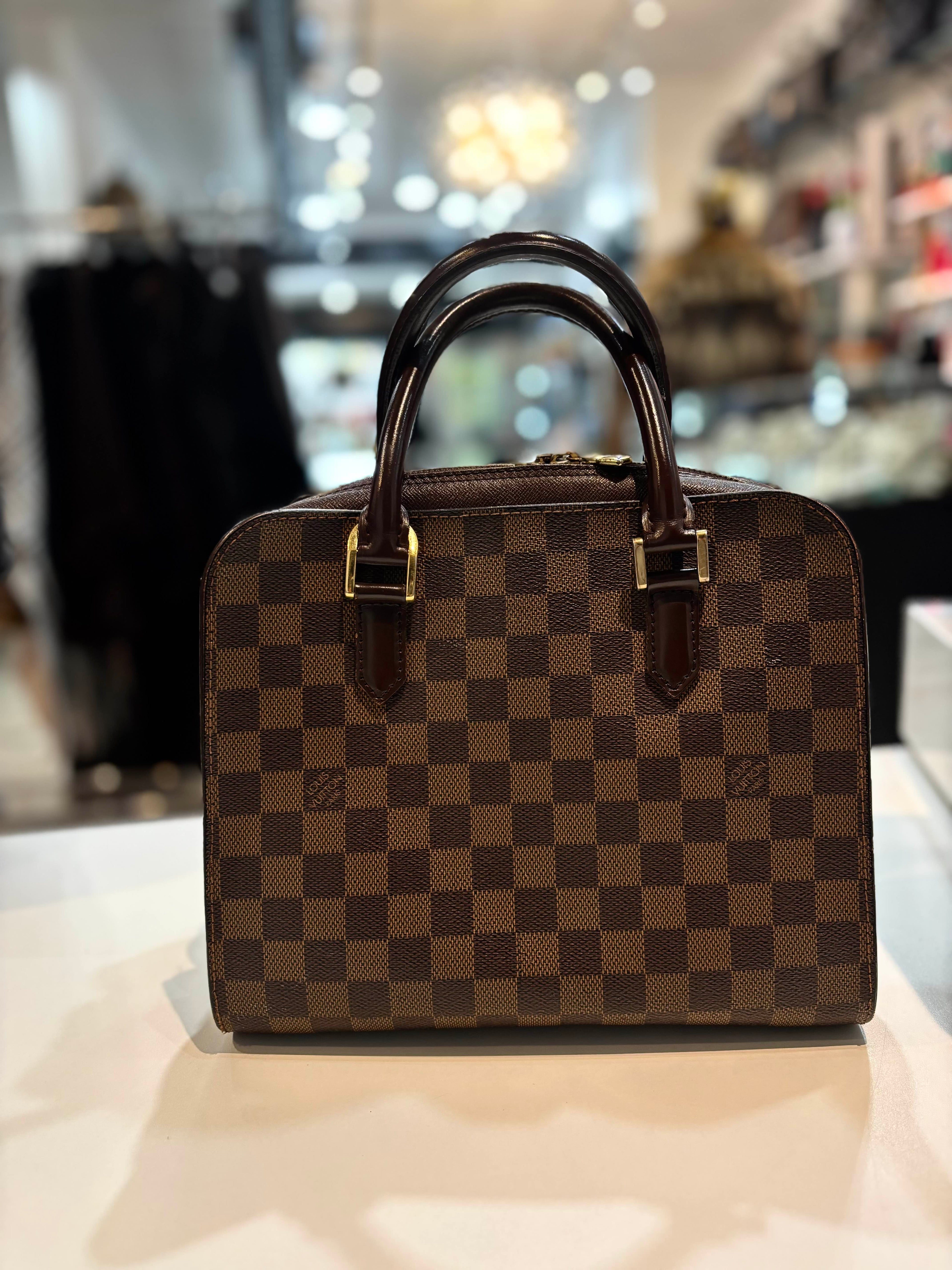 LOUIS VUITTON DAMIER EBENE TIRANA HANDBAG
