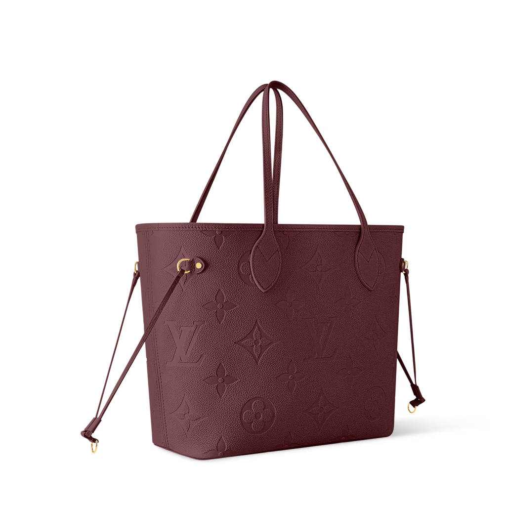 LV GIANT MONOGRAM  EMPREINTE LEATHER NEVERFULL MM TOTE BAG