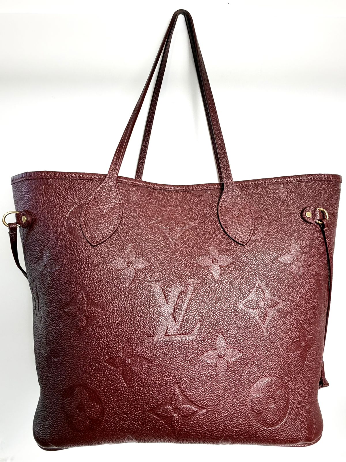 LV GIANT MONOGRAM  EMPREINTE LEATHER NEVERFULL MM TOTE BAG