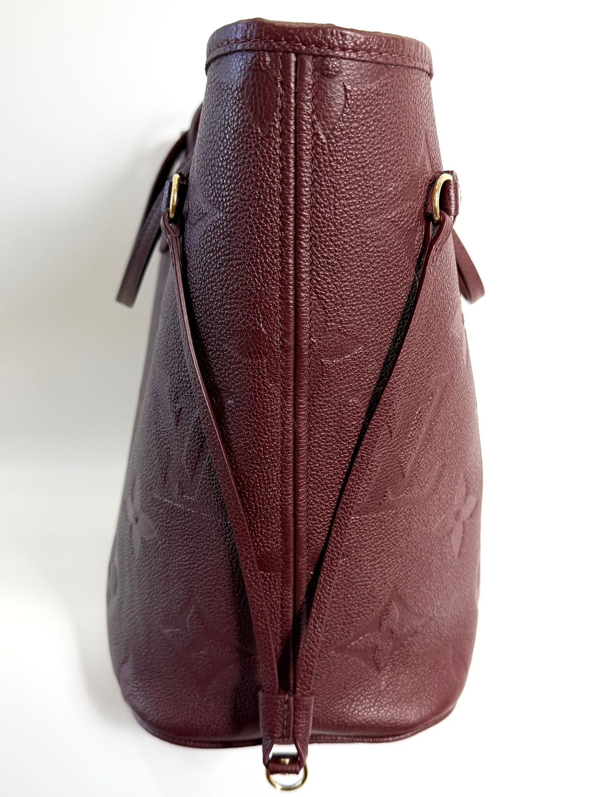 LV GIANT MONOGRAM  EMPREINTE LEATHER NEVERFULL MM TOTE BAG