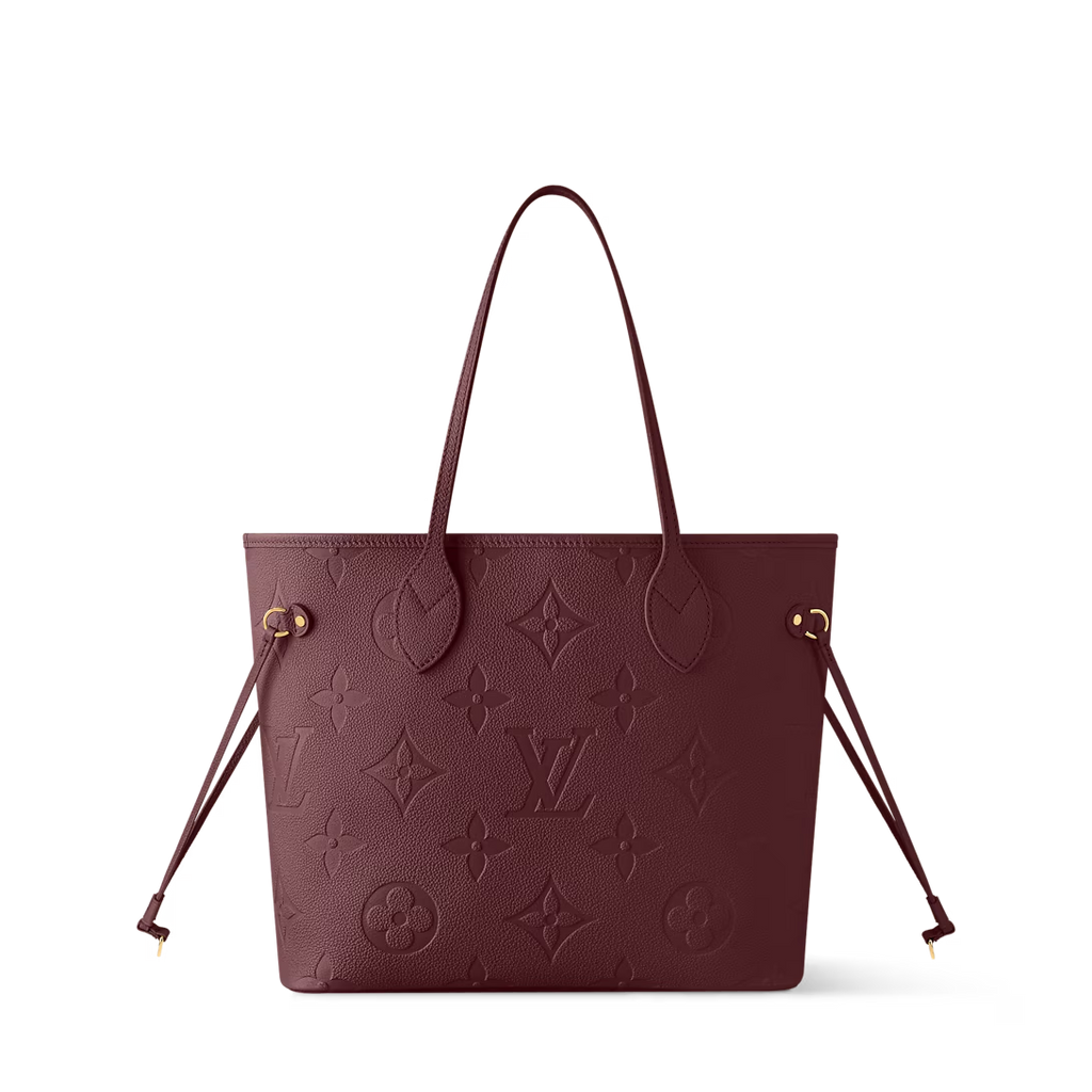 LV GIANT MONOGRAM  EMPREINTE LEATHER NEVERFULL MM TOTE BAG