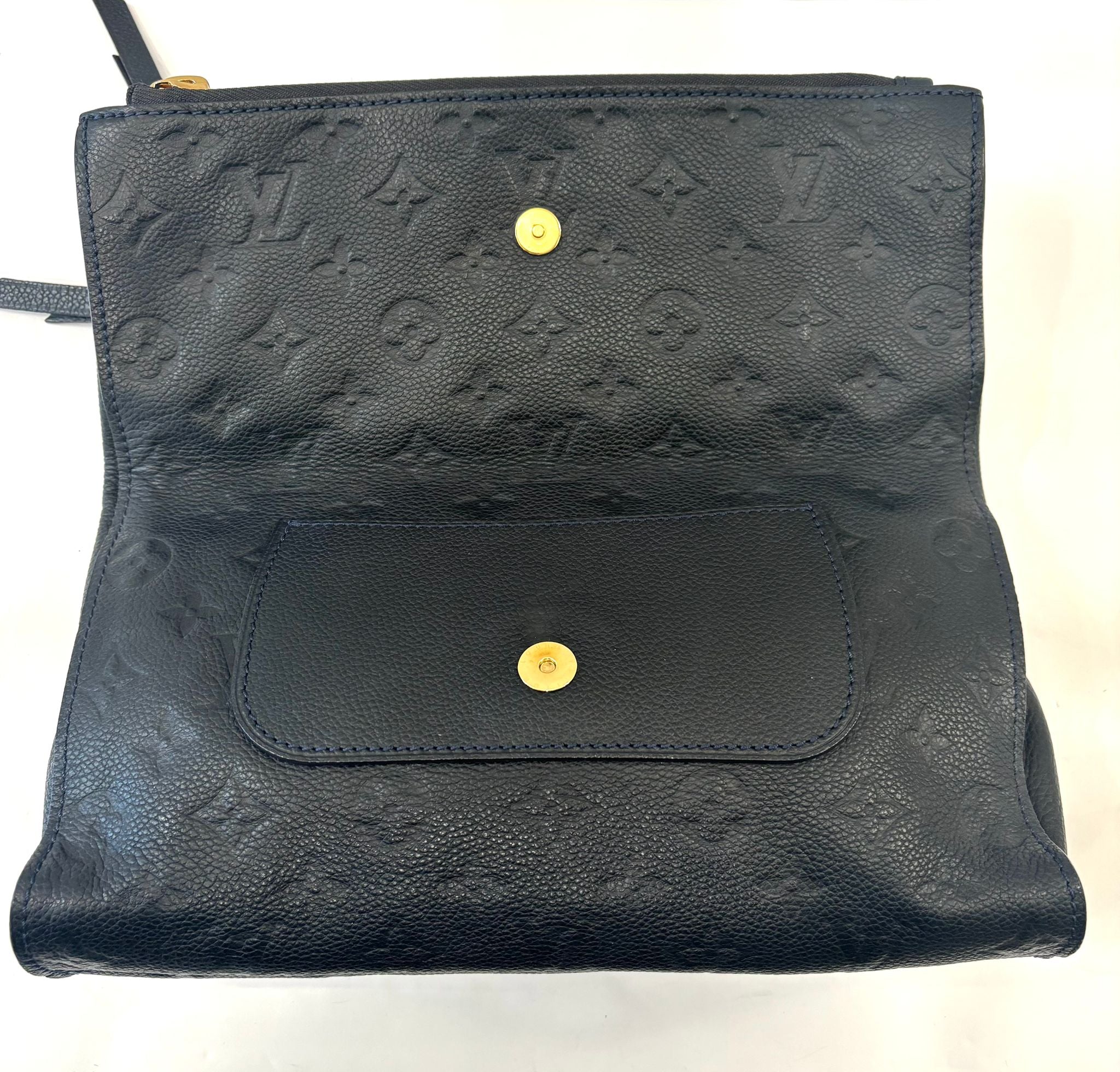 LOUIS VUITTON EMPREINTE LEATHER PETILLANTE INFINI CLUTCH BAG