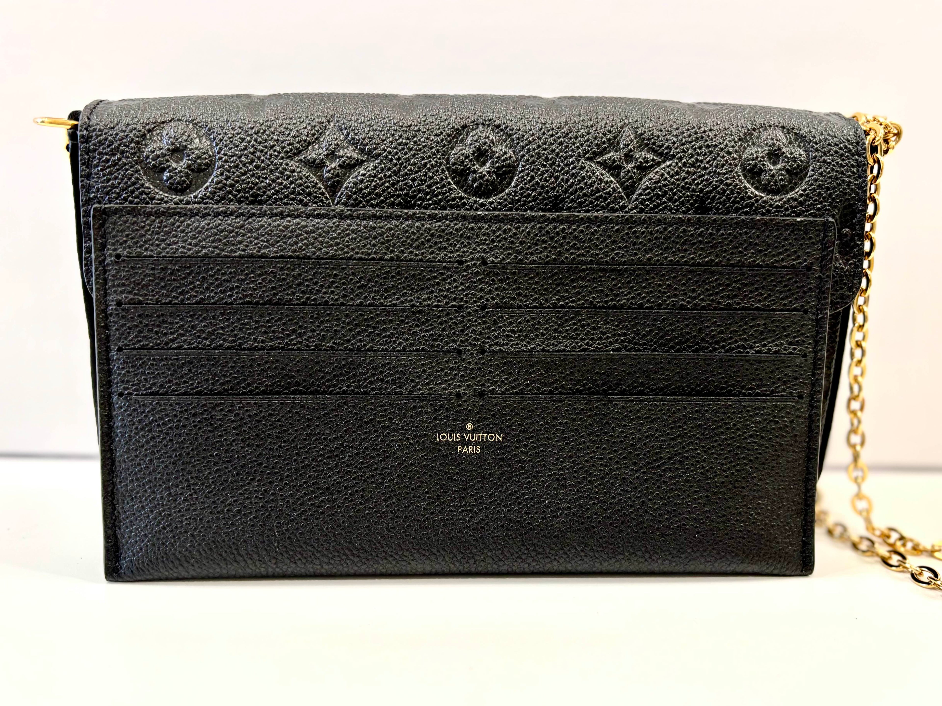 LOUIS VUITTON FELICIE MONOGRAM EMPREINTE LEATHER POCHETTE