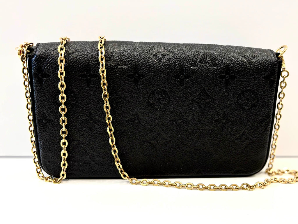 LOUIS VUITTON FELICIE MONOGRAM EMPREINTE LEATHER POCHETTE