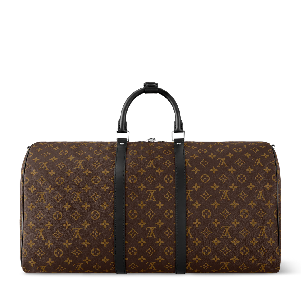 LOUIS VUITTON MONOGRAM MACASSAR KEEPALL BANDOULIÈRE 55 BAG