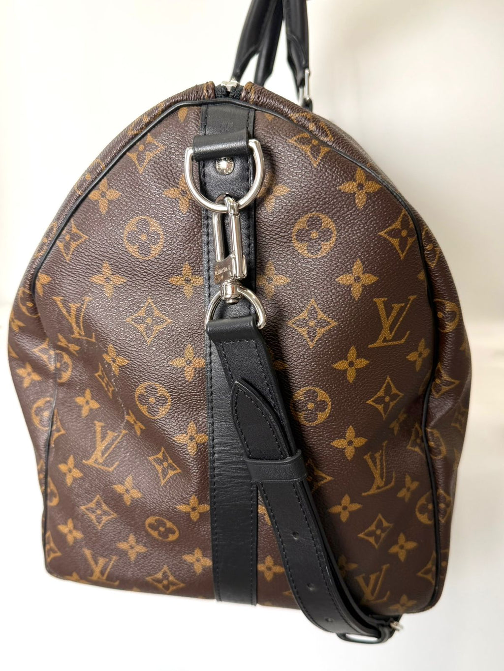 LOUIS VUITTON MONOGRAM MACASSAR KEEPALL BANDOULIÈRE 55 BAG