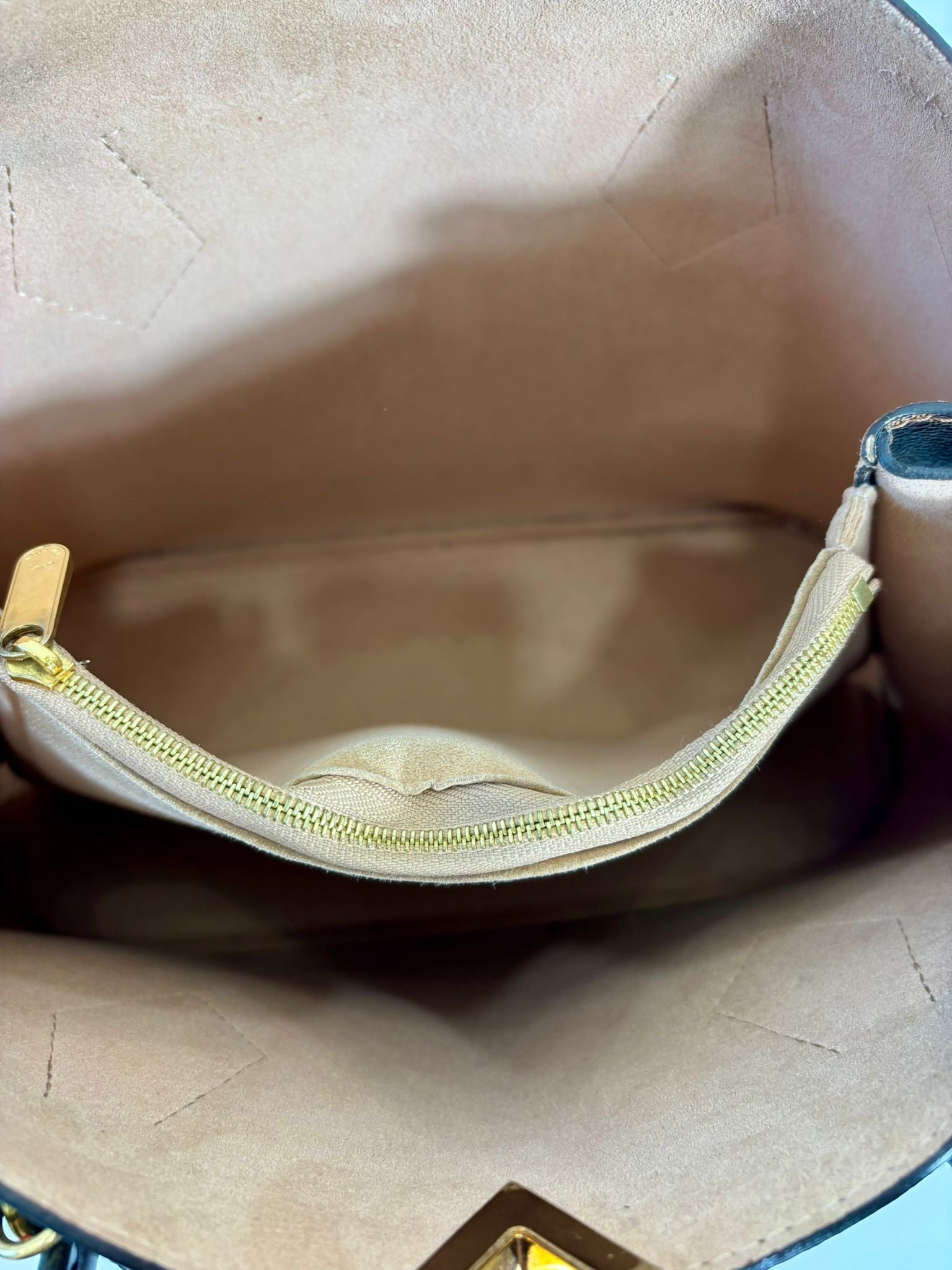 LOUIS VUITTON KENSINGTON-DAMIER EBENE CANVAS SATCHEL