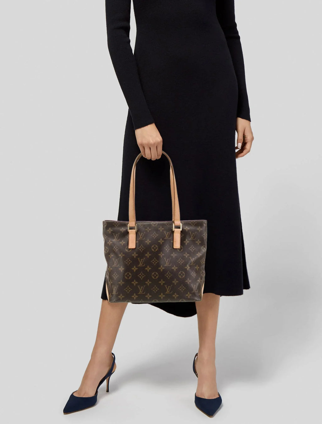 LOUIS VUITTON LV MONOGRAM CABAS PLANO VINTAGE TOTE