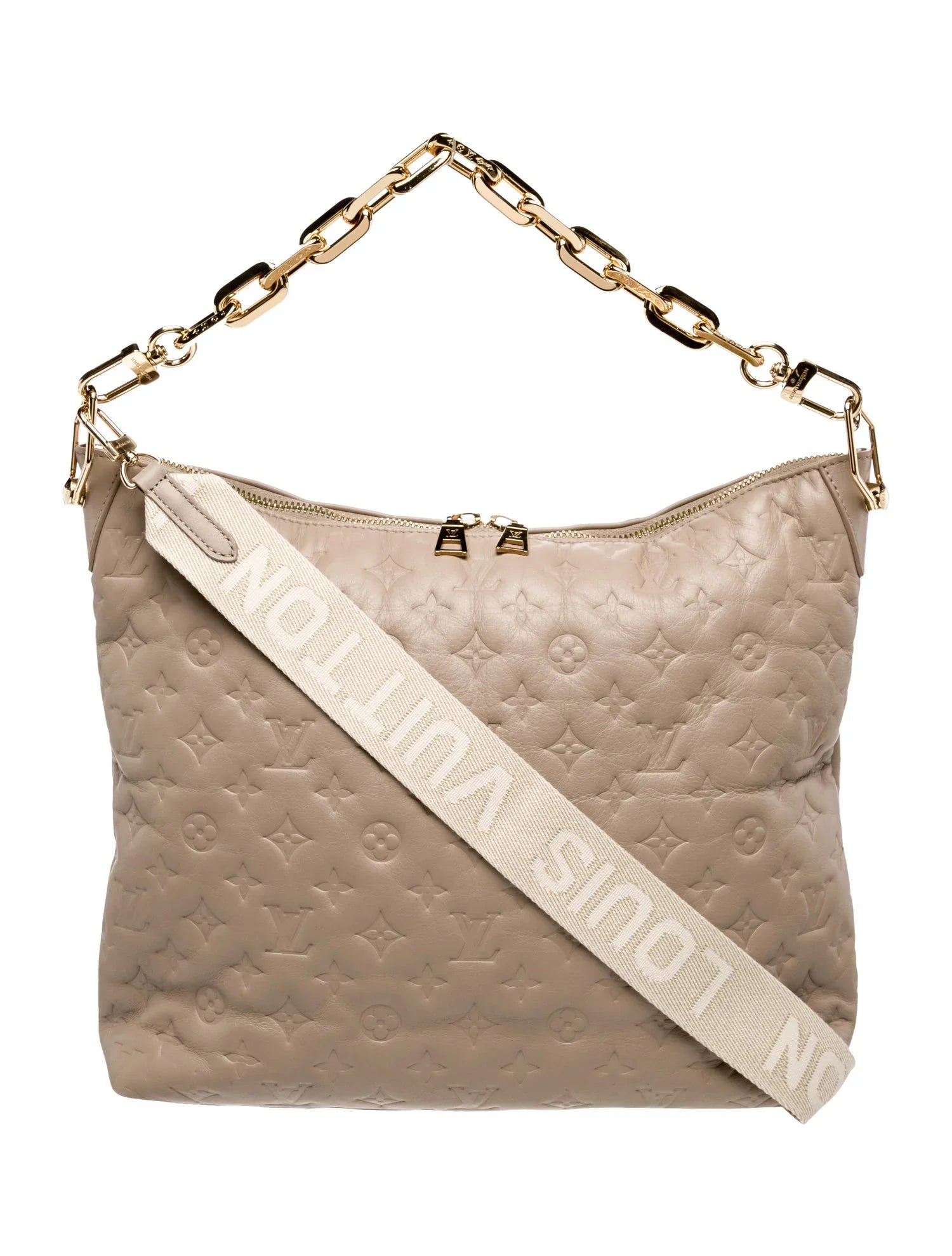 LOUIS VUITTON LV MONOGRAM COUSSIN MM HOBO BAG