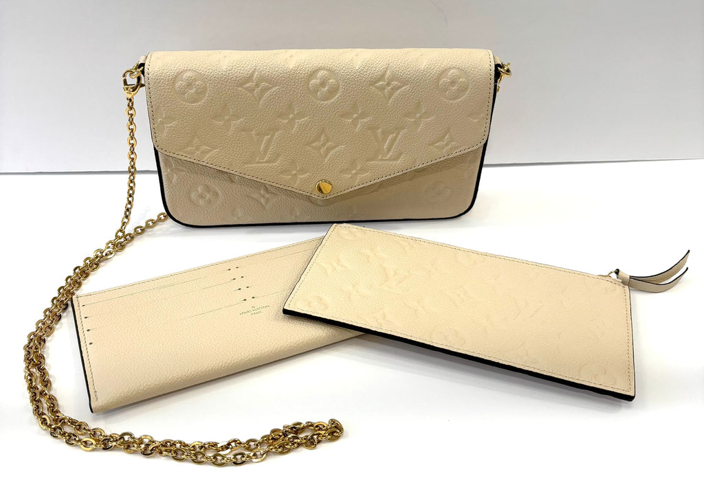LOUIS VUITTON  MONOGRAM EMPREINTE LEATHER FELICIE POCHETTE