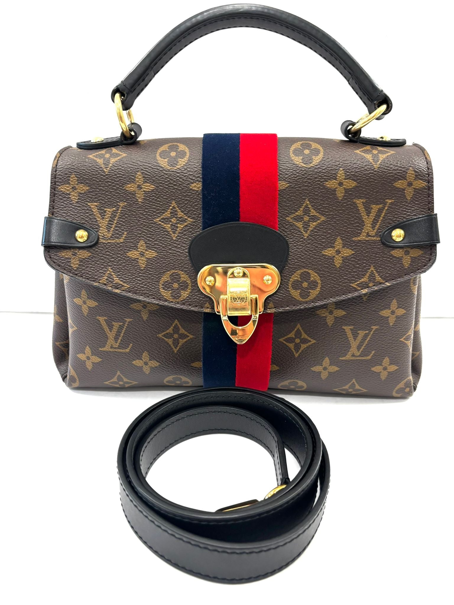 LOUIS VUITTON LV MONOGRAM GEORGES BB BROWN SHOULDER BAG