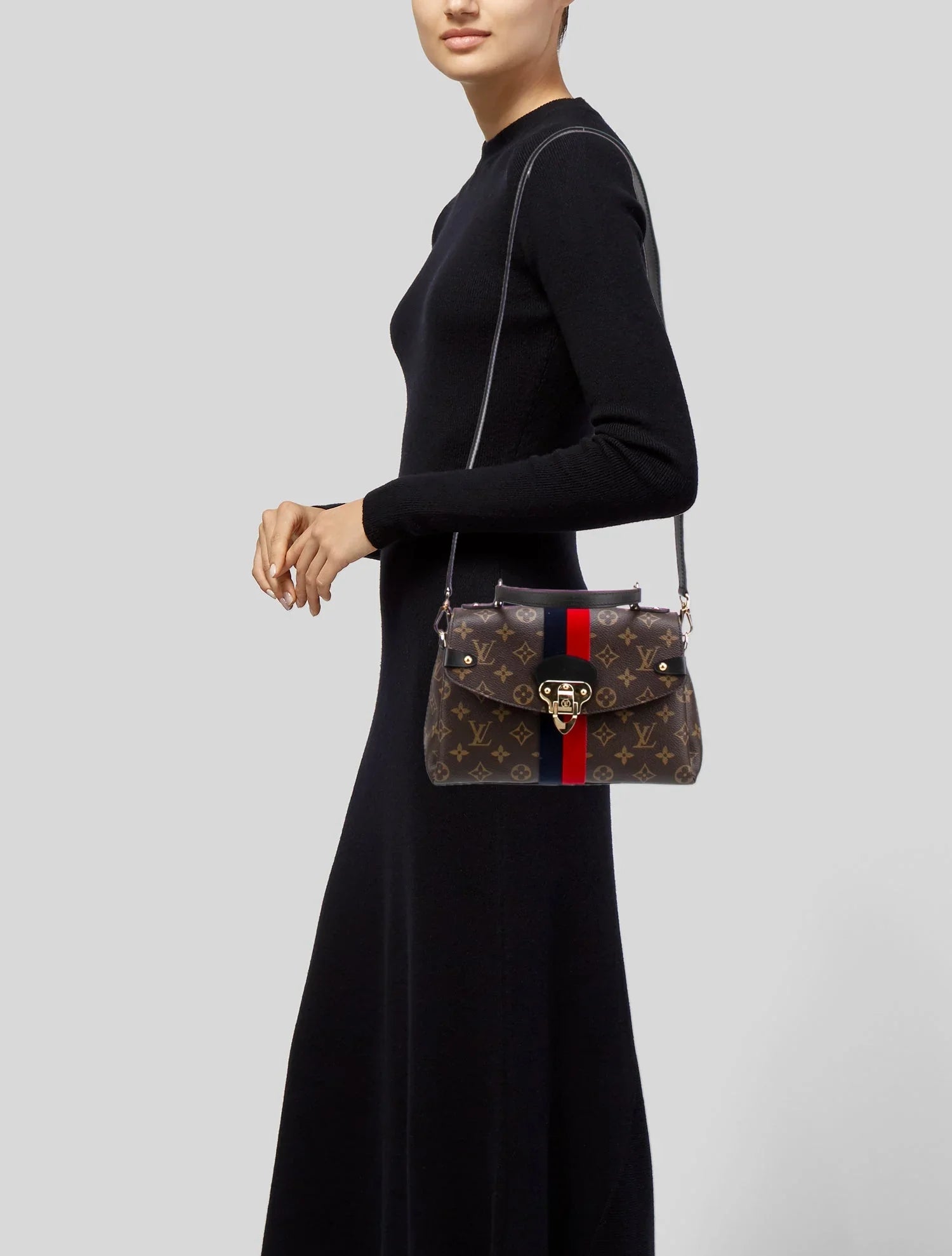 LOUIS VUITTON LV MONOGRAM GEORGES BB BROWN SHOULDER BAG