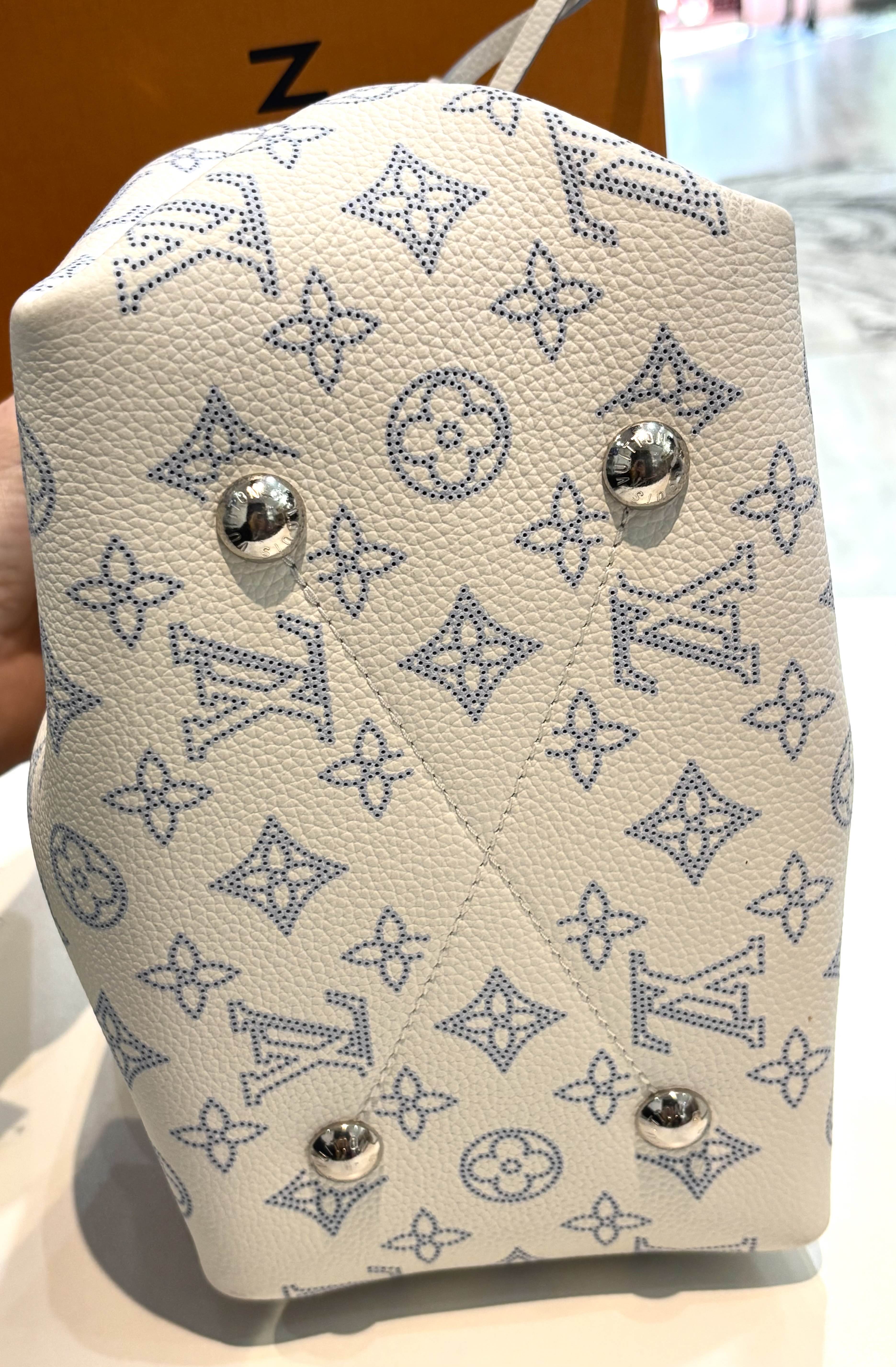 LOUIS VUITTON BELLA MAHINA PERFORATED CALFSKIN LEATHER BAG