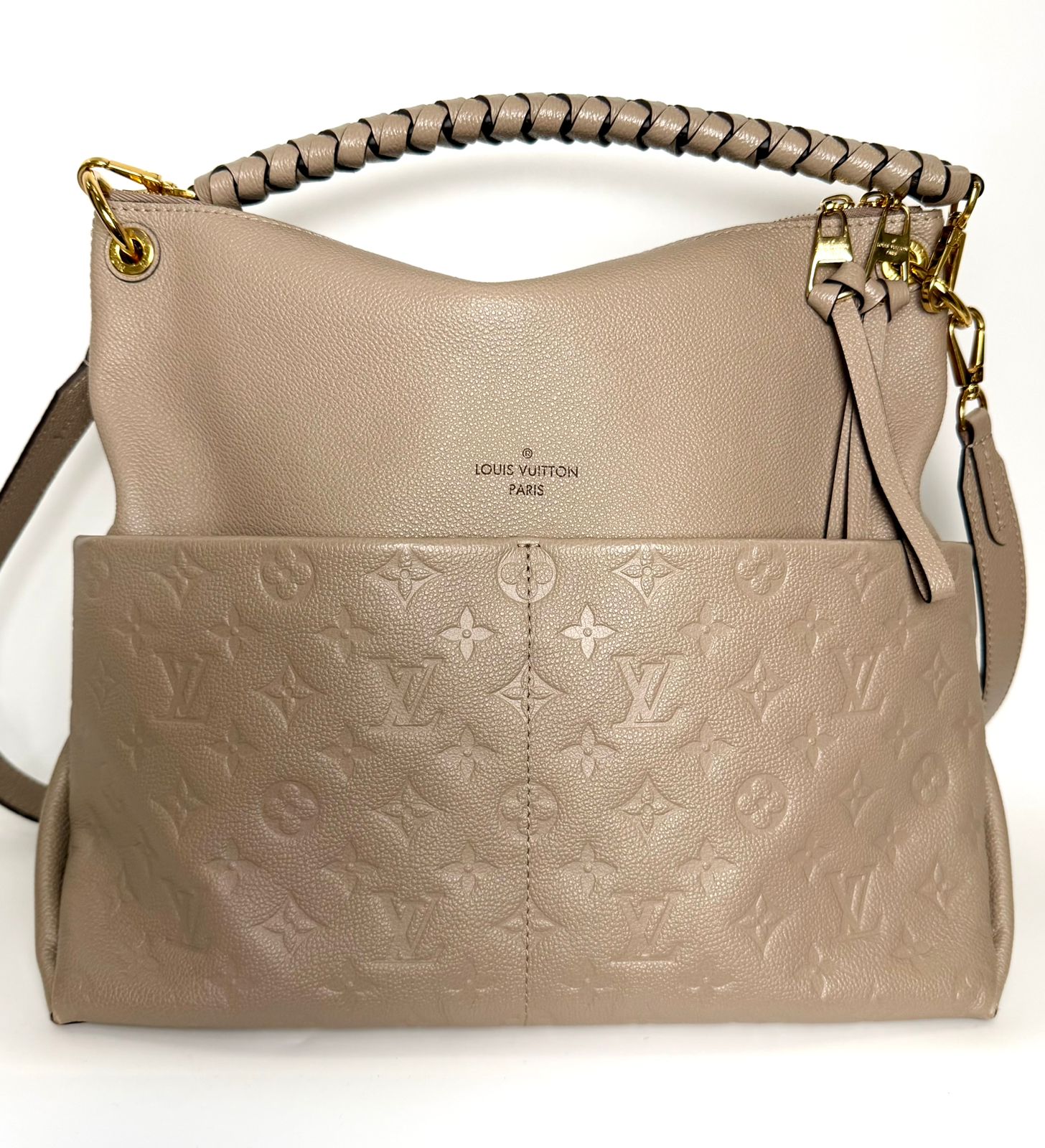 LOUIS VUITTON MAIDA MONOGRAM EMPREINTE LEATHER HANDBAG
