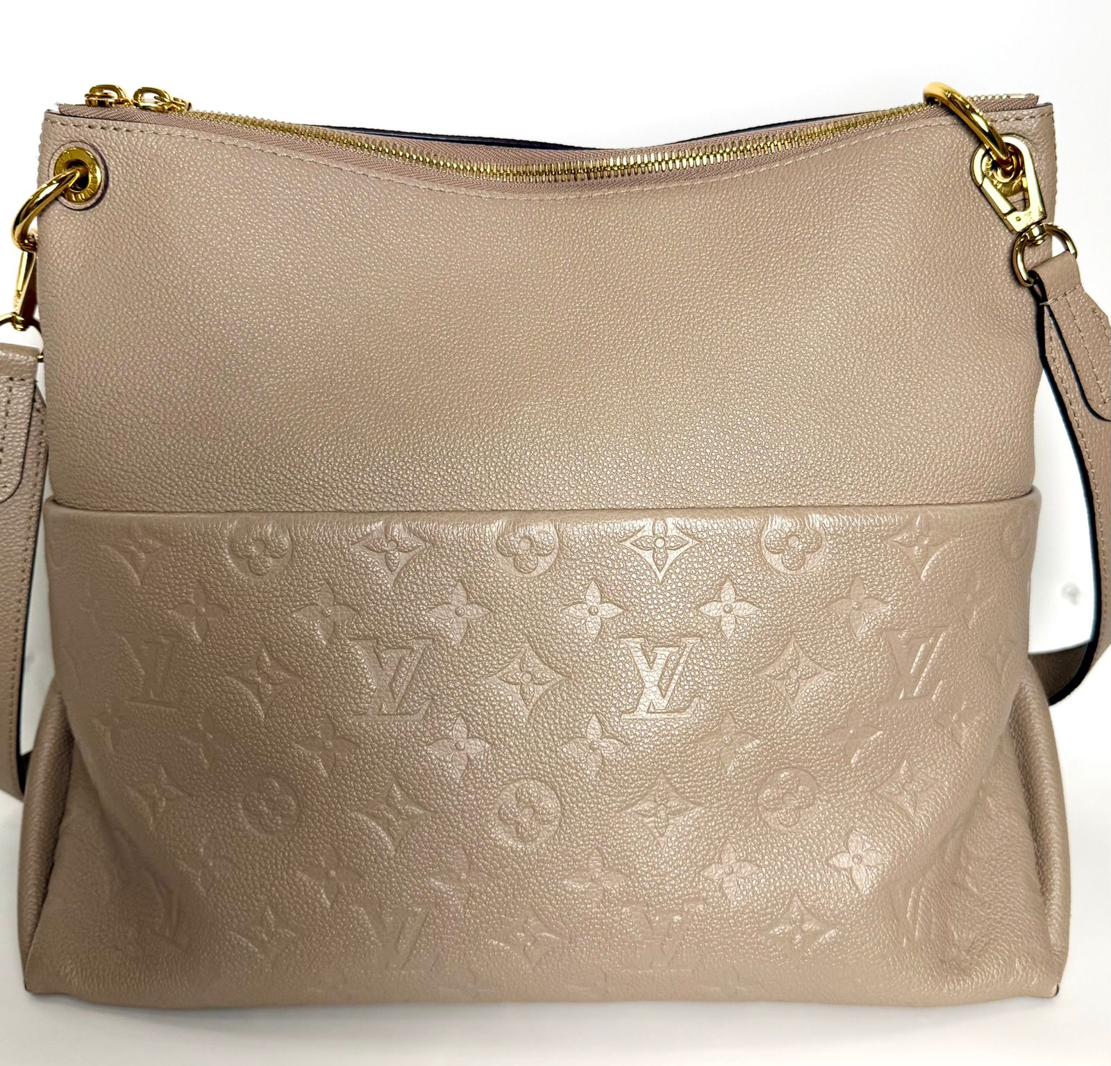 LOUIS VUITTON MAIDA MONOGRAM EMPREINTE LEATHER HANDBAG