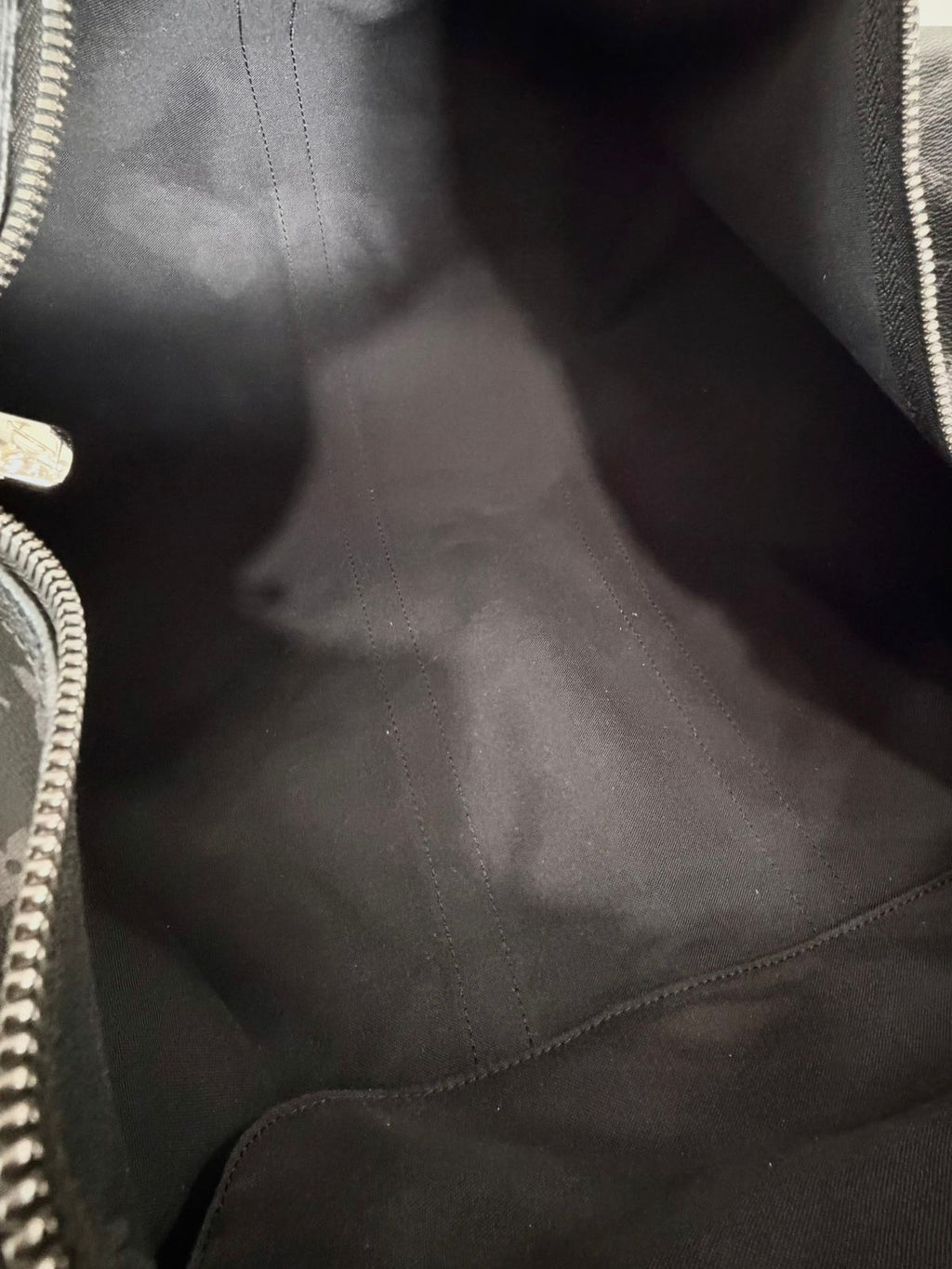LOUIS VUITTON MONOGRAM ECLIPSE KEEPALL BANDOULIÈRE 55 DUFFLE BAG