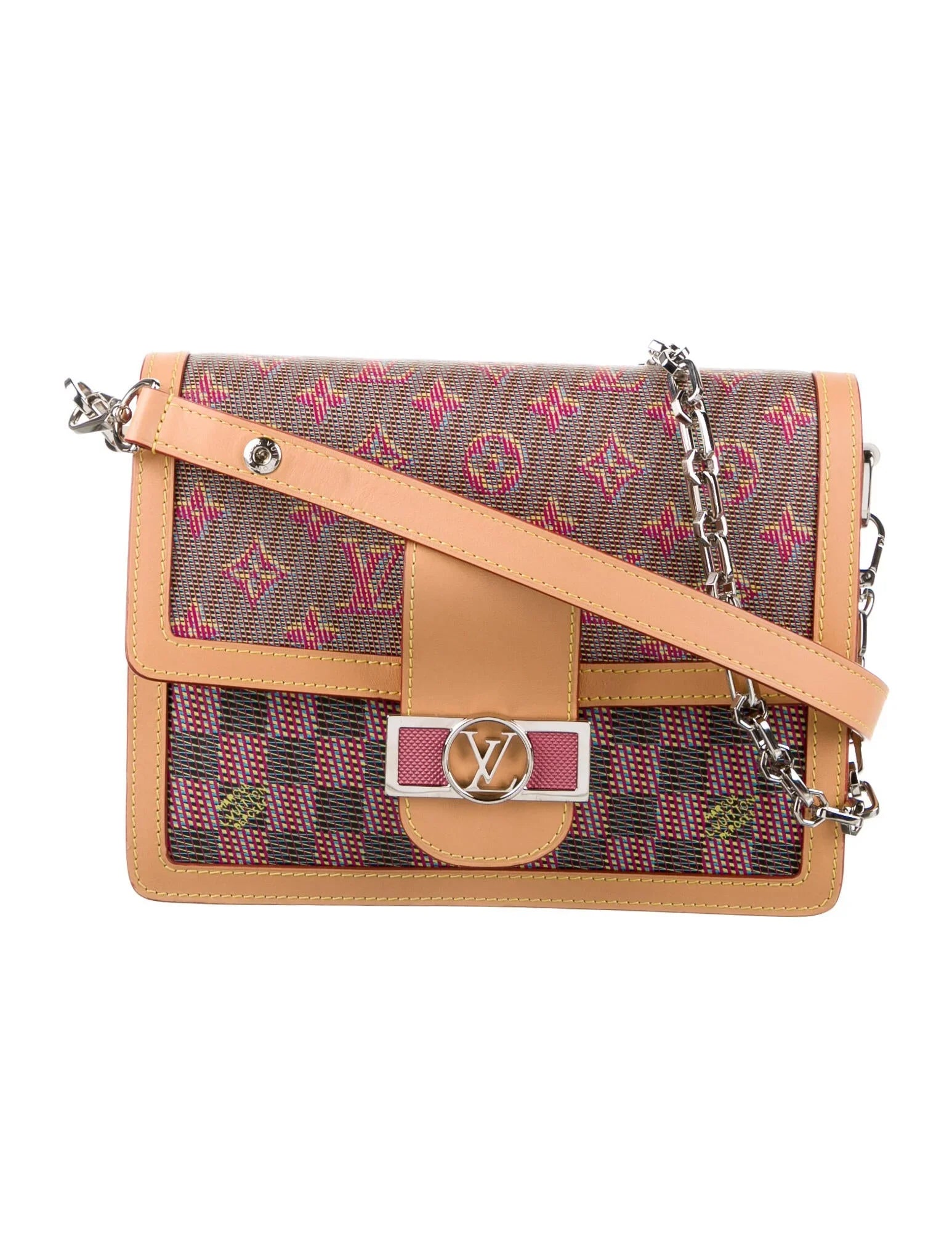 LOUIS VUITTON MONOGRAM LV DAUPHINE MM SHOULDER BAG