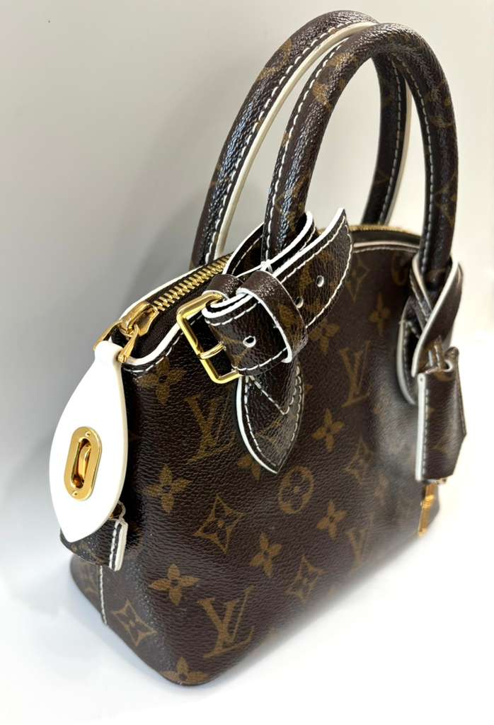 LOUIS VUITTON MONOGRAM SHINE FETISH LOCKIT BB TOTE BAG