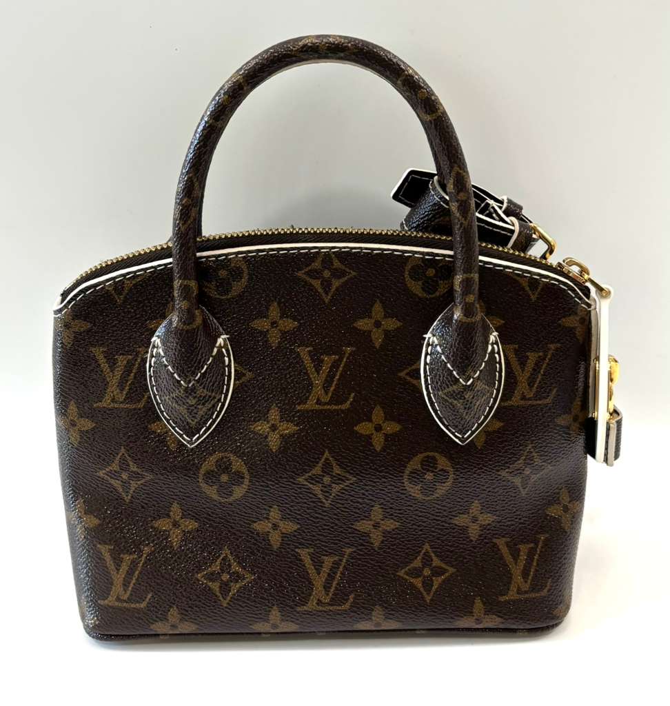 LOUIS VUITTON MONOGRAM SHINE FETISH LOCKIT BB TOTE BAG