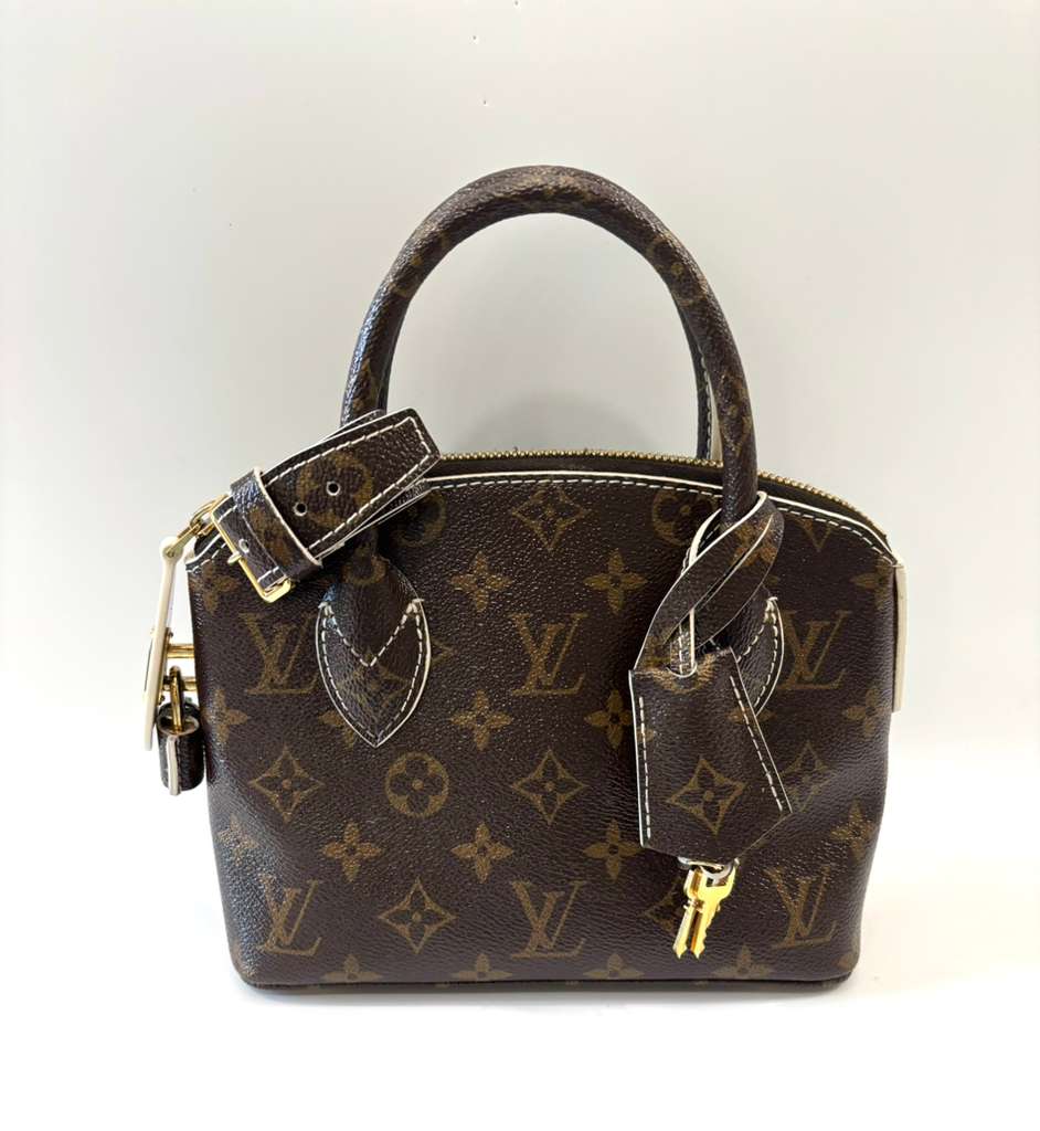 LOUIS VUITTON MONOGRAM SHINE FETISH LOCKIT BB TOTE BAG