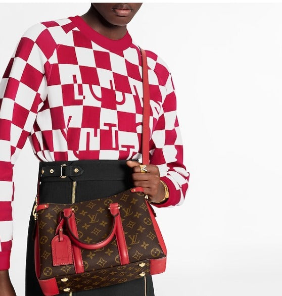 LOUIS VUITTON MONOGRAM SOUFFLOT BB BAG CERISE