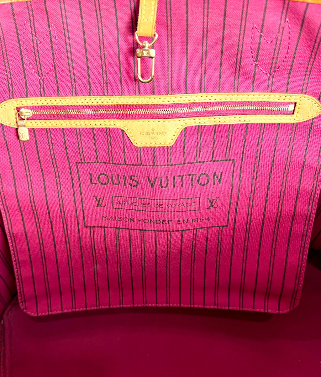 LV MONOGRAM NEVERFULL GM TOTE BAG PIVOINE