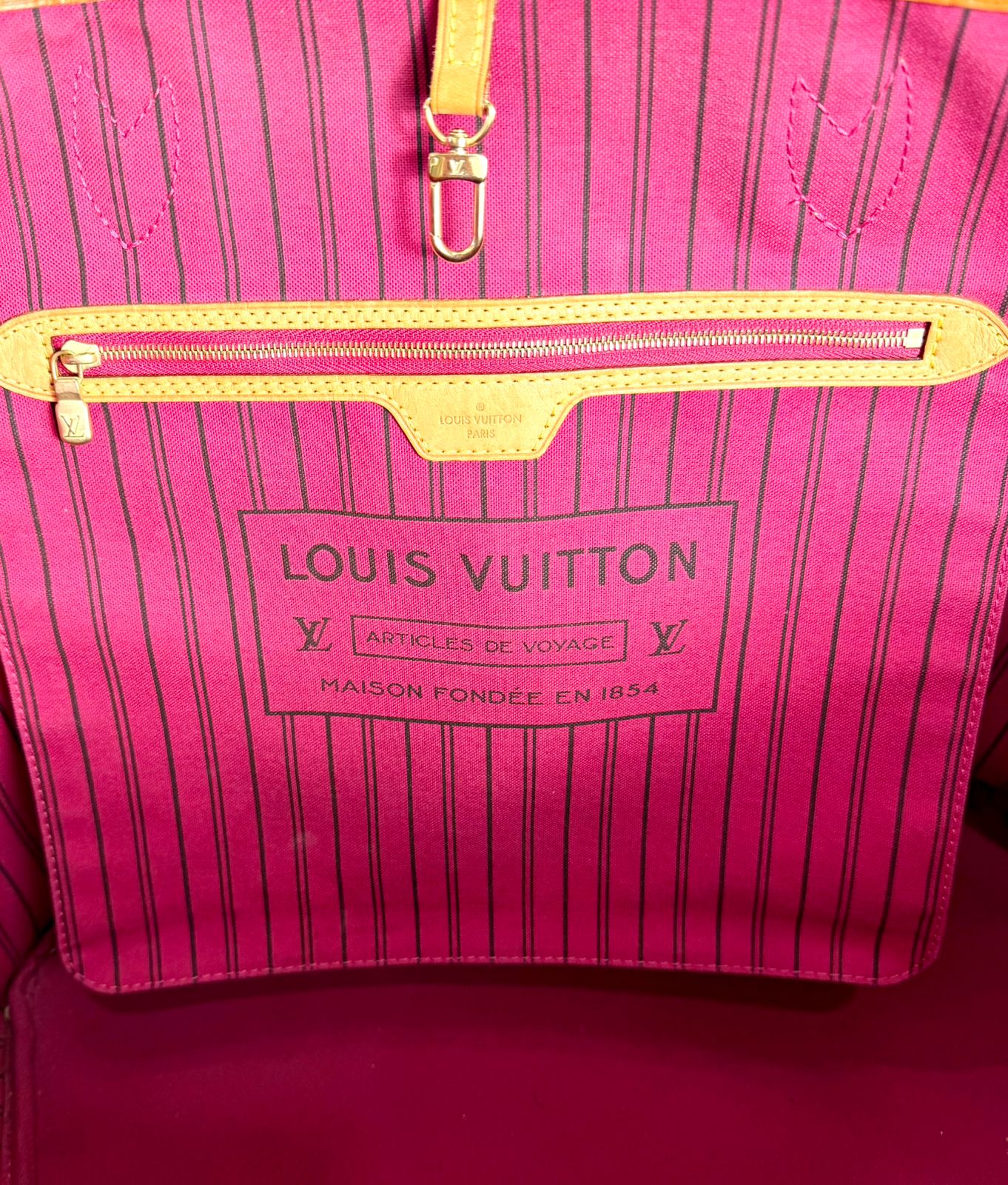 LV MONOGRAM NEVERFULL GM TOTE BAG PIVOINE