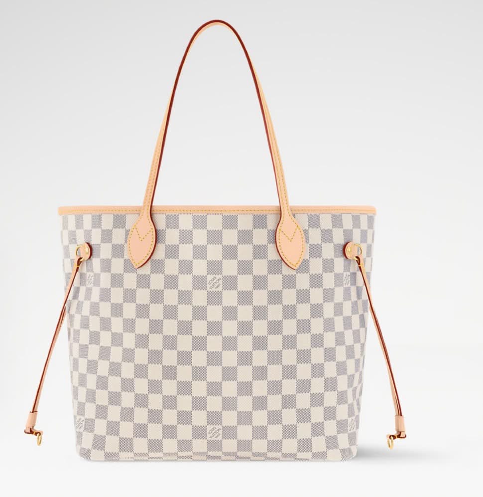 LOUIS VUITTON DAMIER AZUR NEVERFULL MM TOTE BAG