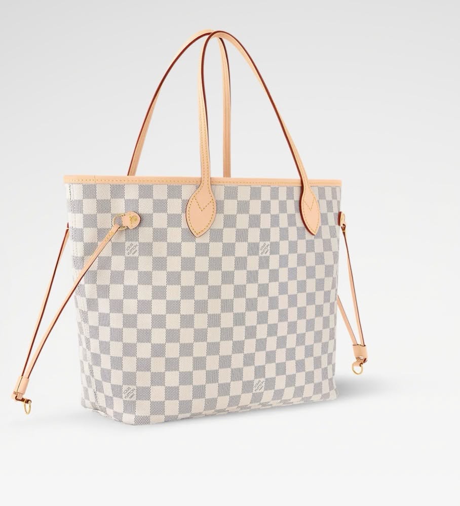 LOUIS VUITTON DAMIER AZUR NEVERFULL MM TOTE BAG